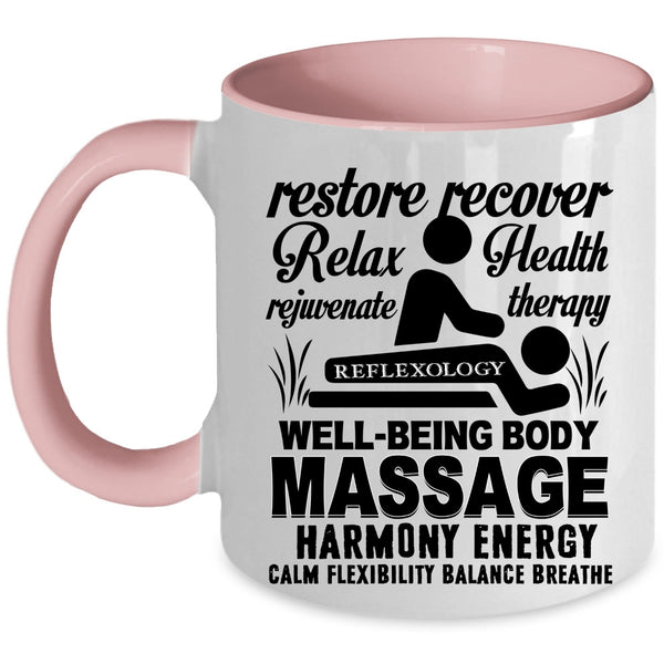 Cool Job Title Coffee Mug, Funny Massage Theralist Accent Mug
