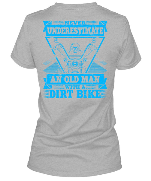 Old Man With A Dirt Bike T Shirt, I Love Biking T Shirt