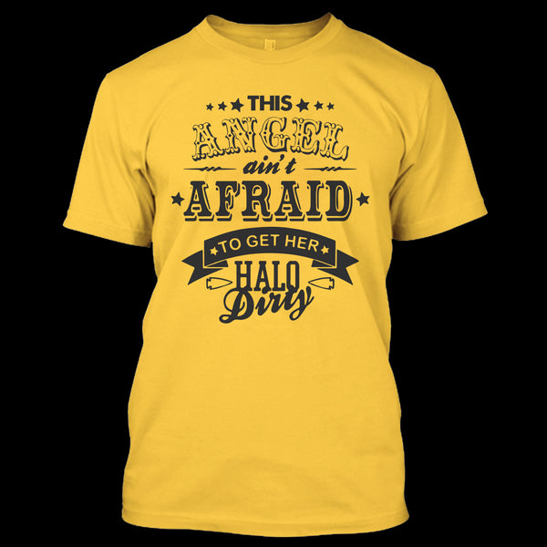 A black t-shirt with the shopify logo