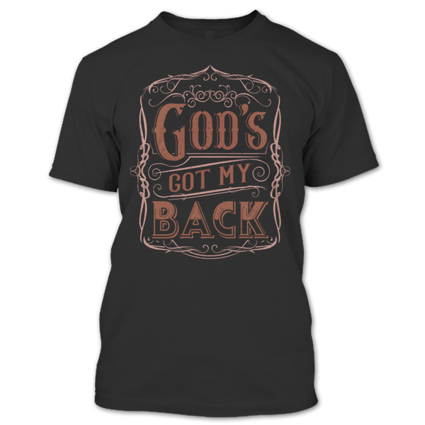 A black t-shirt with the shopify logo