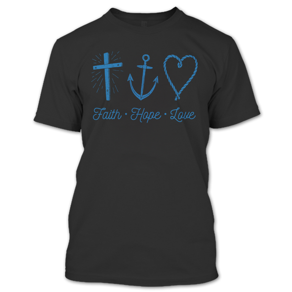 A black t-shirt with the shopify logo