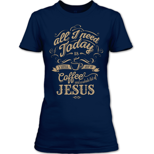 A black t-shirt with the shopify logo