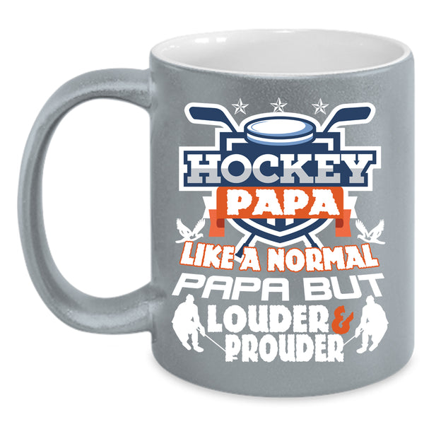 Hockey Papa Coffee Mug, Normal Papa Coffee Cup