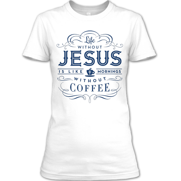 A black t-shirt with the shopify logo