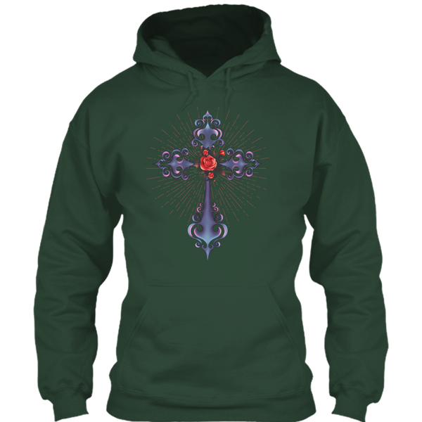 A black t-shirt with the shopify logo