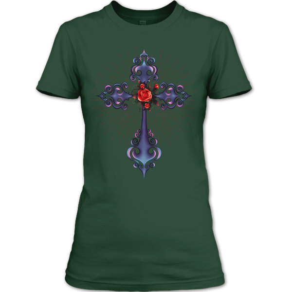 A black t-shirt with the shopify logo