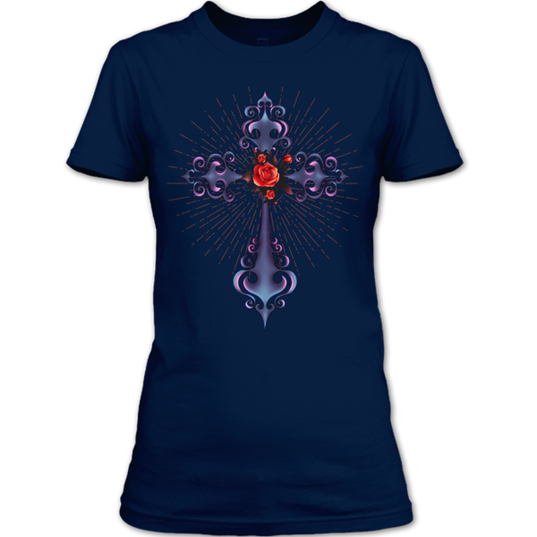 A black t-shirt with the shopify logo