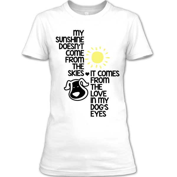 A black t-shirt with the shopify logo