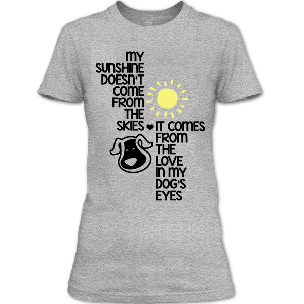 A black t-shirt with the shopify logo