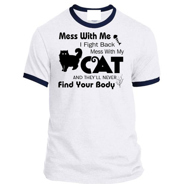 A black t-shirt with the shopify logo