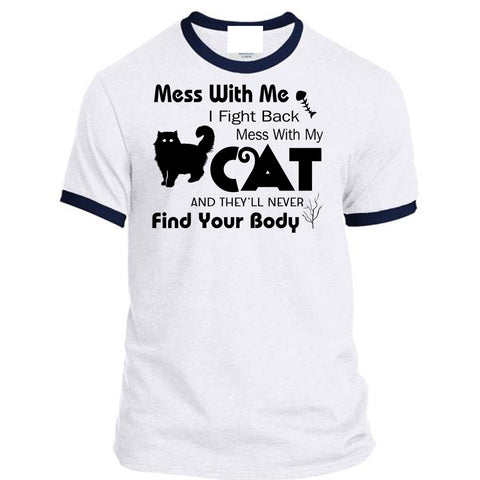 A black t-shirt with the shopify logo