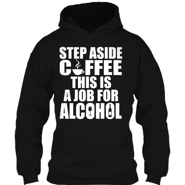 A black t-shirt with the shopify logo