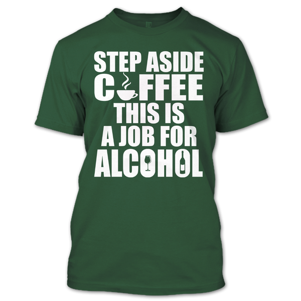 A black t-shirt with the shopify logo