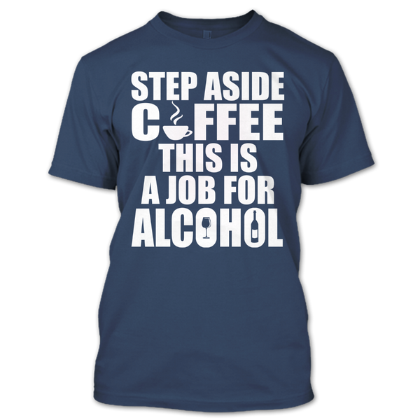 A black t-shirt with the shopify logo