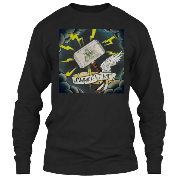 A black t-shirt with the shopify logo