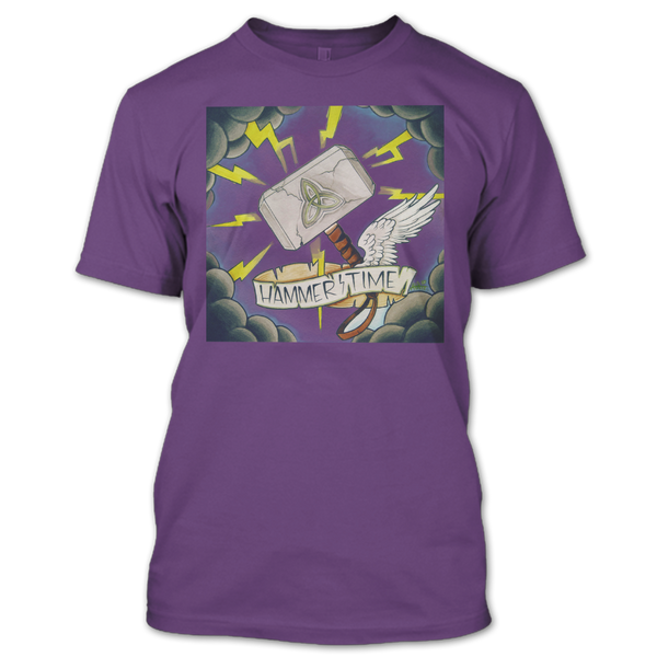 A black t-shirt with the shopify logo