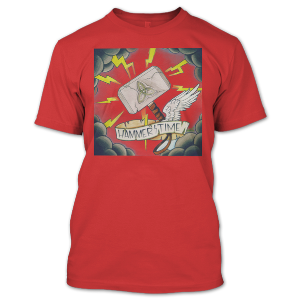 A black t-shirt with the shopify logo