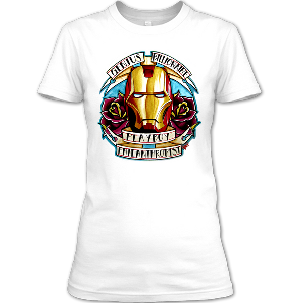 A black t-shirt with the shopify logo