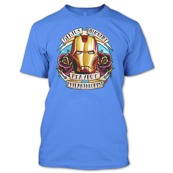 A black t-shirt with the shopify logo