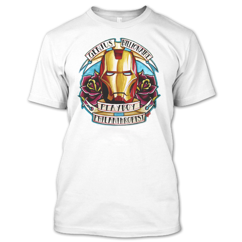 A black t-shirt with the shopify logo