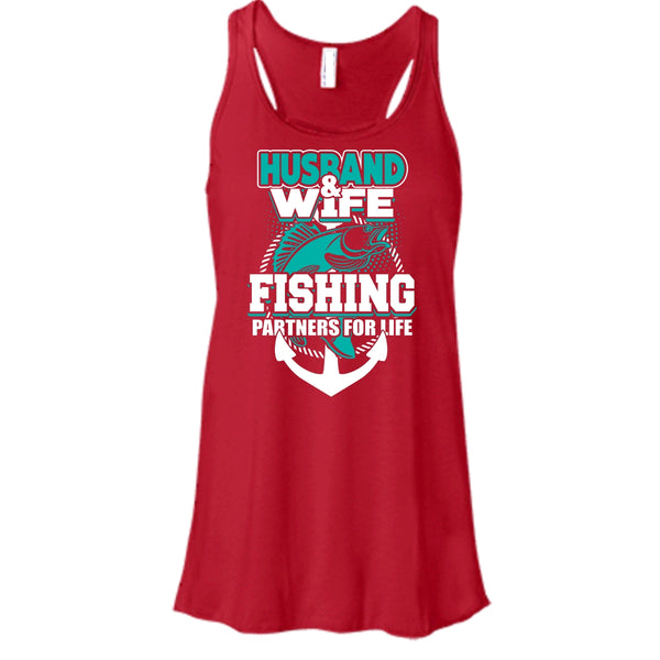 Husband & Wife T Shirt, Fishing Partners For Life T Shirt, Cool T Shirt