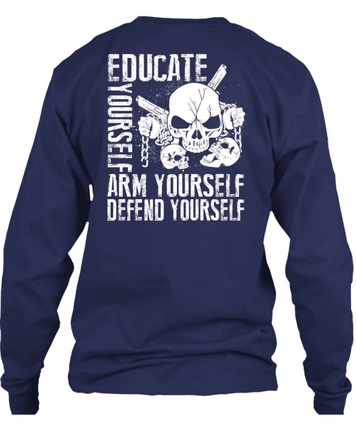 Educate Yourself Arm Yourself T Shirt, Being A Veteran T Shirt