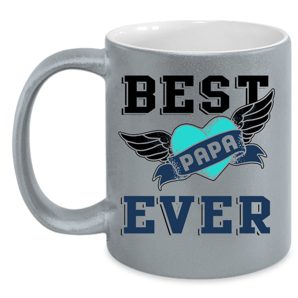 Awesome Gift For Papa Coffee Mug, Best Papa Ever Accent Mug