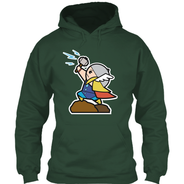 A black t-shirt with the shopify logo