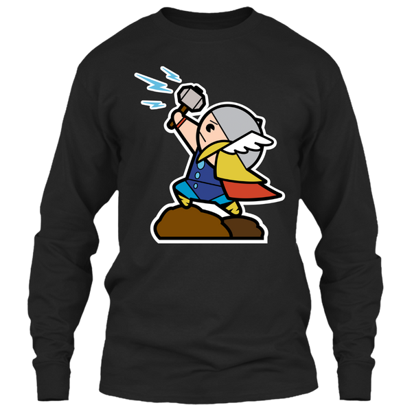 A black t-shirt with the shopify logo