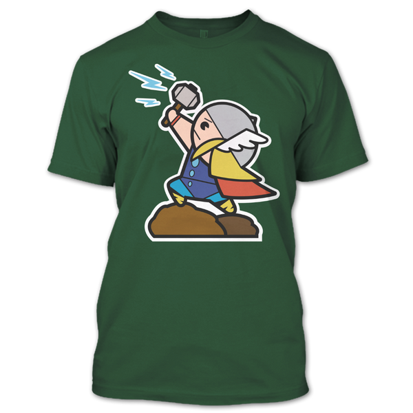 A black t-shirt with the shopify logo