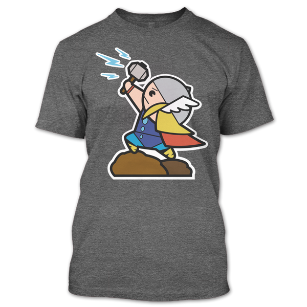 A black t-shirt with the shopify logo