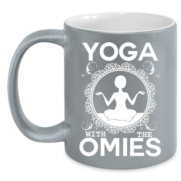 Yoga With The Omies Coffee Mug, Gift For Yoga Teacher Coffee Cup