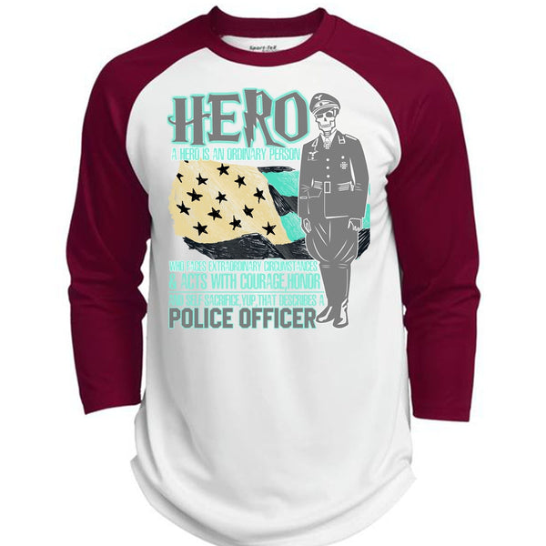 Police Officer T Shirt, I Love Police T Shirt, Awesome T-Shirts  (Polyester Game Baseball Jersey)
