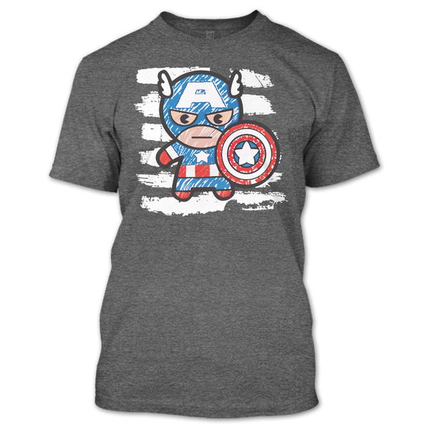 A black t-shirt with the shopify logo