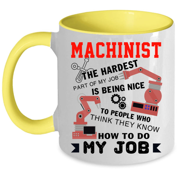 Best Gift For Machinist Coffee Mug, Machinist Accent Mug