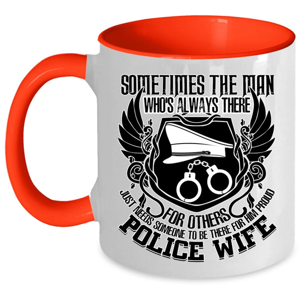 Best Gift For Police Wife Coffee Mug, Proud Police Wife Accent Mug