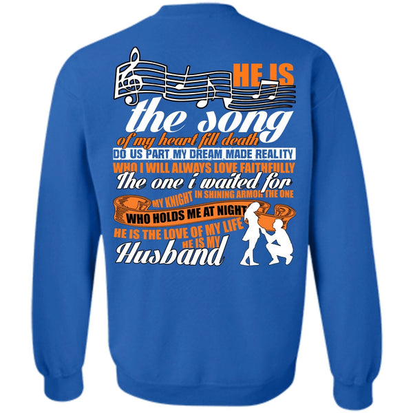 He Is My Husband T Shirt, I Love Husband Sweatshirt
