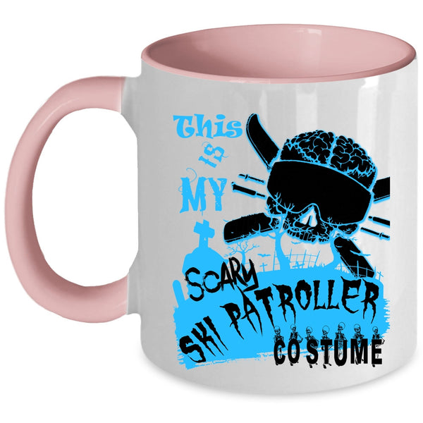 Halloween Coffee Mug, This is My Scary Ski Patroller Costume Accent Mug