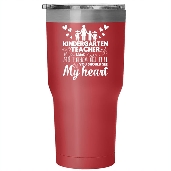 Kindergarten Teacher Tumbler, Cool Gift For Teacher Mug