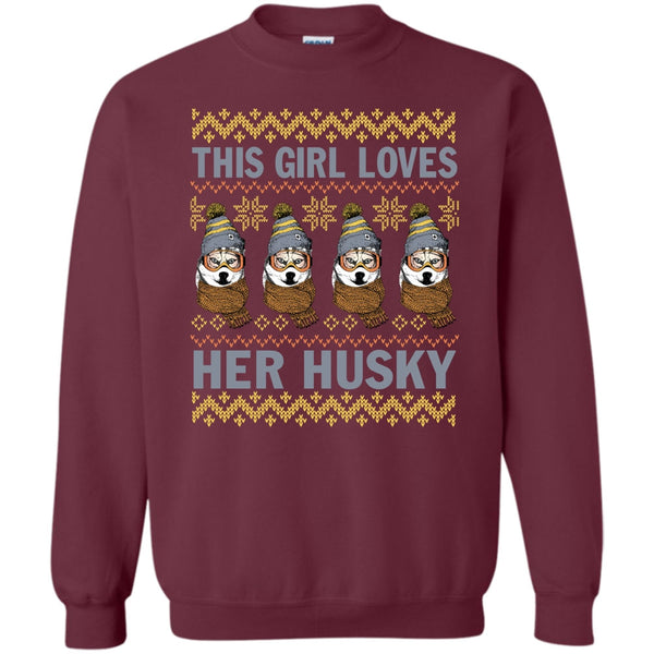 Coolest Husky T Shirt, Husky Merry Christmas Sweatshirt