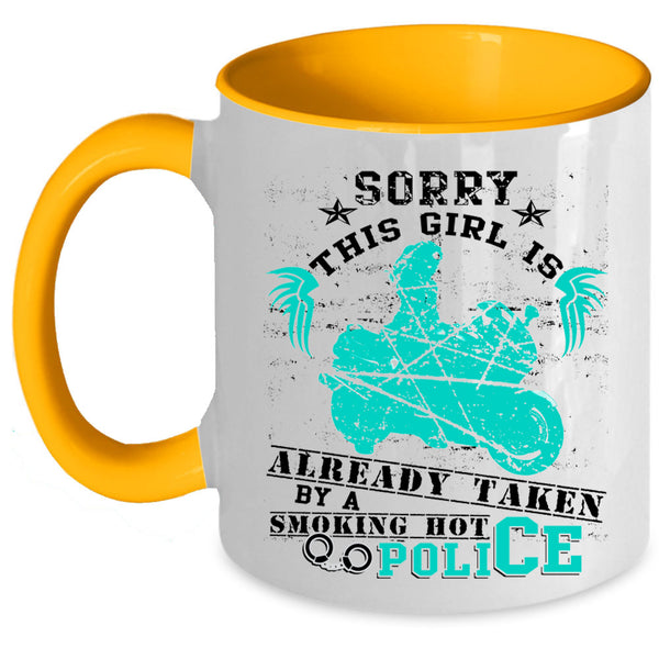 Marrying Coffee Mug, This Girl Is Already Taken By A Hot Police Accent Mug