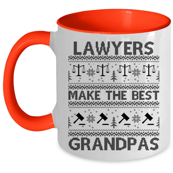 Christmas For Lawyer Coffee Mug, Lawyers Make The Best Grandpas Accent Mug