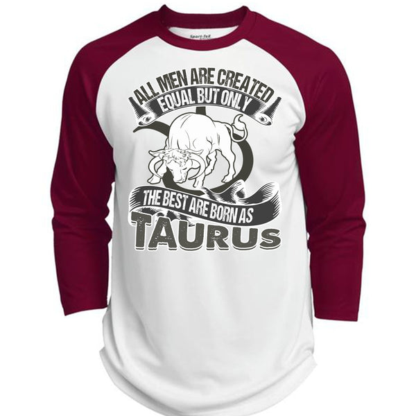 The Best Are Born As Taurus T Shirt, I Love Taurus T Shirt, Awesome T-Shirts  (Polyester Game Baseball Jersey)