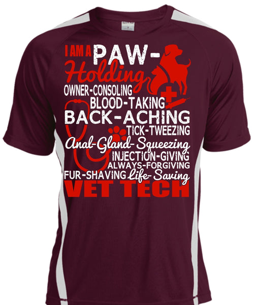 Saving Vet Tech T Shirt, I Am A Paw-Holding T Shirt, Cool Shirt