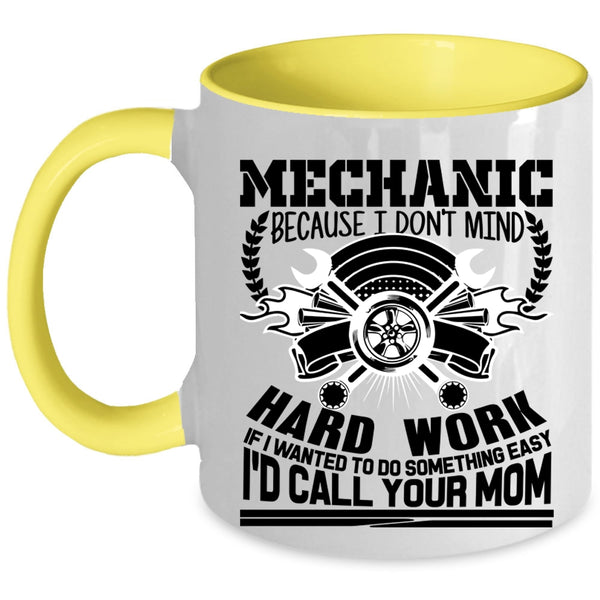 Cute Mechanics Coffee Mug, Mechanic Accent Mug