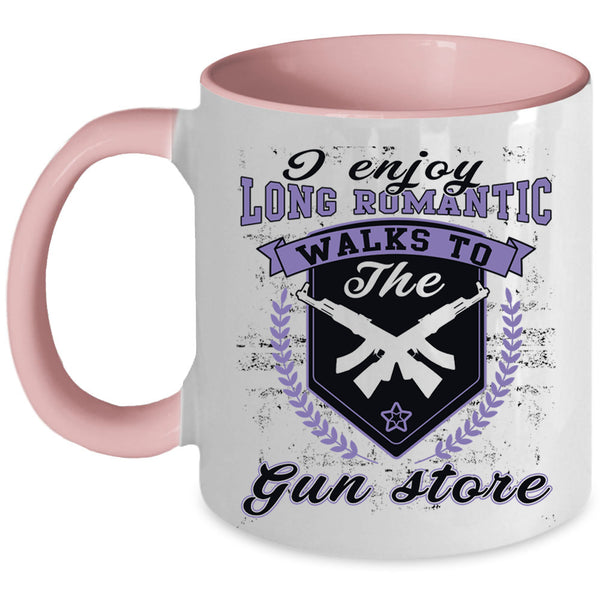 Cute Couple Coffee Mug, I Enjoy Long Romantic Accent Mug