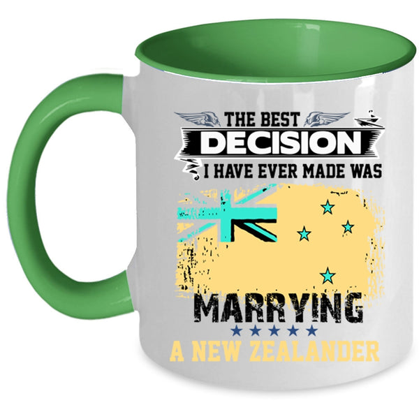 Cool Just Married Coffee Mug, Marrying A New Zealander Accent Mug