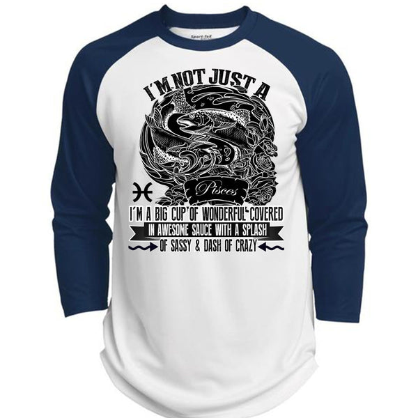 I'm Not Just A Pisces T Shirt, I Love Pisces T Shirt, Awesome T-Shirts  (Polyester Game Baseball Jersey)