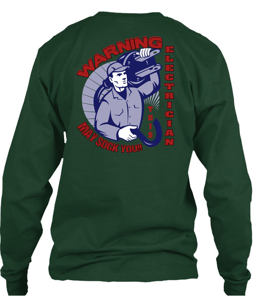 Warning Electrician T Shirt, Being An Electrician T Shirt