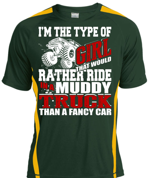 Ride In A Muddy Truck T Shirt, Fancy Car T Shirt, Cool Shirt